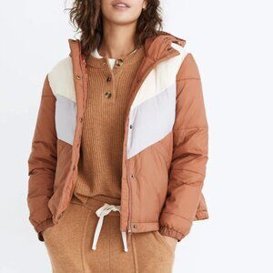 Madewell Chevron Puffer Jacket size S